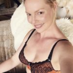 Katherine Heigl Selfie In A Bra And Covering Topless