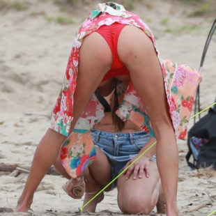 Alessandra Ambrosio Paparazzi Bikini Ass Shots