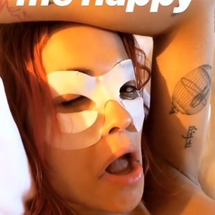 Rita Ora topless masks and bikini selfies