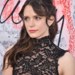 Stacy Martin Posing In Sexy Transparent Dress