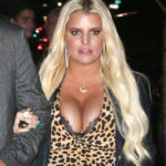 Jessica Simpson Showing Off Great Cleavage Outdoors