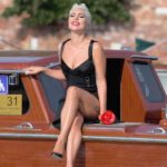 Lady Gaga Leggy And Sexy On A Boats In Venice