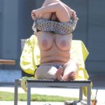 Chanelle Hayes Caught Topless And Bikini Near The Pool