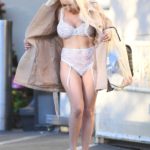 Courtney Stodden Flashing Her Sexy Lingerie Outdoors