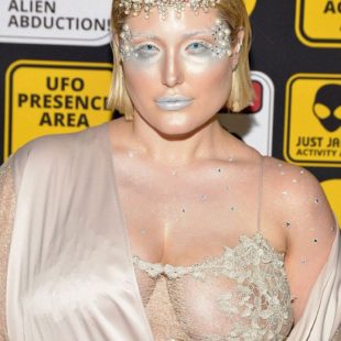 Hayley Hasselhoff See Through And Deep Cleavage Photos