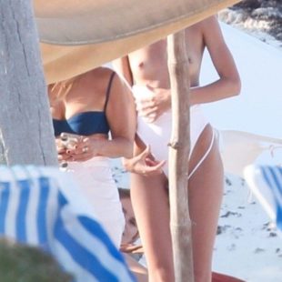 Candice Swanepoel Paparazzi Topless And Tight Swimsuit Photos