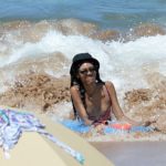 Zola Murphy Topless And Swimsuit On A Beach