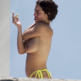 Katie Salmon Caught Sunbathing Topless