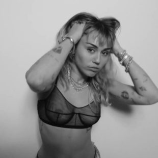 Miley Cyrus See Through Lingerie Scenes From New Music Clip
