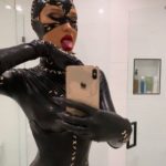 Bella Hadid Doing Hot Selfies In The Catwoman Outfit