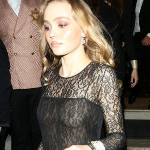 Lily-Rose Depp Oops See Through Photos