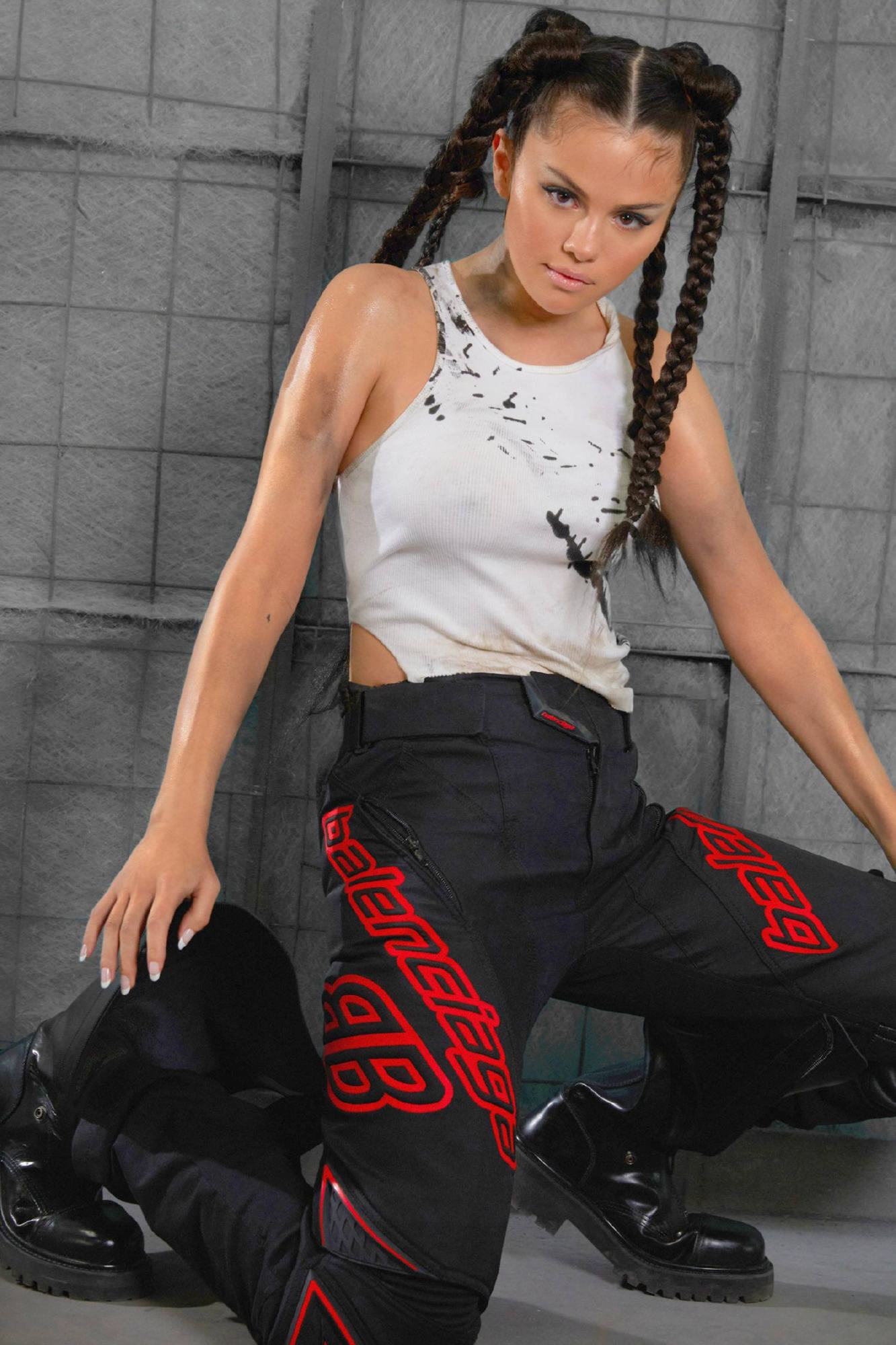 Selena Gomez Sexy Leather Pants For Interview Magazine | My XXX Hot Girl